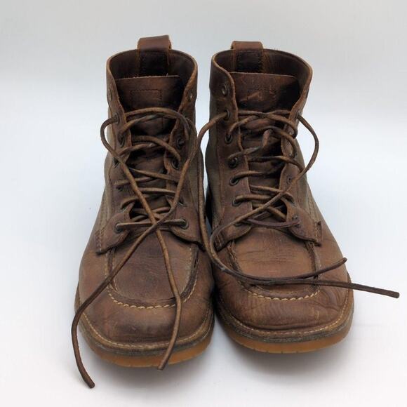 Red Wing Boots Mens 9 Brown 3335 Weekender Canvas Moc Leather Work Shoes main image 11